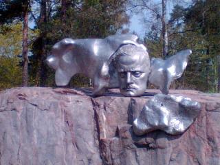 1305skulptur des künstlers im sibeliuspark, helsinki, finnland