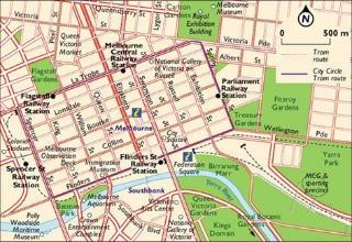 Stadtplan Melbourne